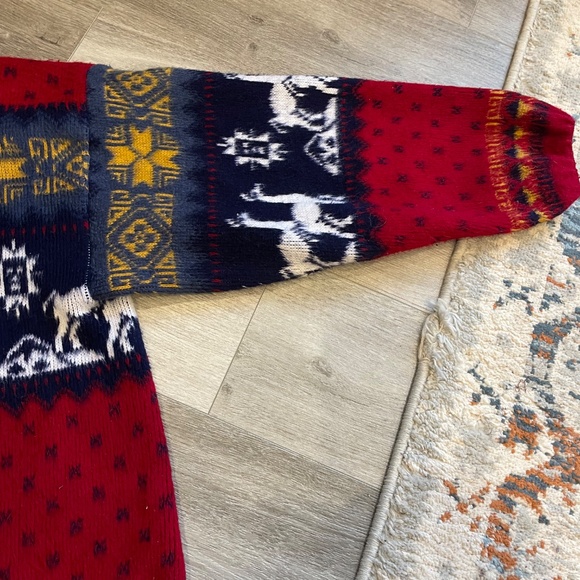 Vintage winter zipup hoodie! Oversized - Picture 4 of 6